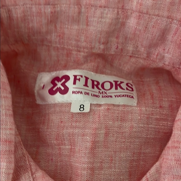 Pink Embroidered Button-Up Shirt - Picture 3 of 3